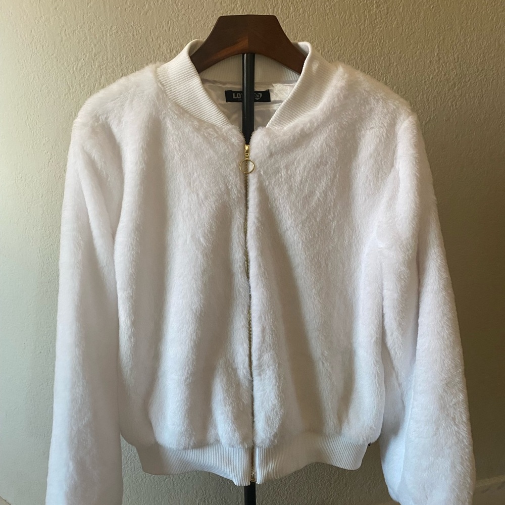 Love White Teddy Jacket